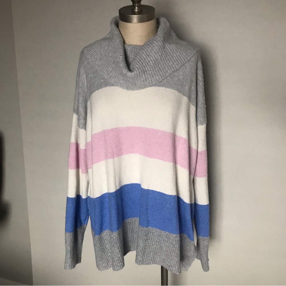 Rachel Zoe color block sweater size L